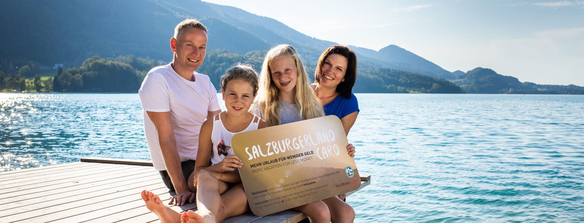 Salzburger Land Card - Familie am See © SLC Michael Groessinger