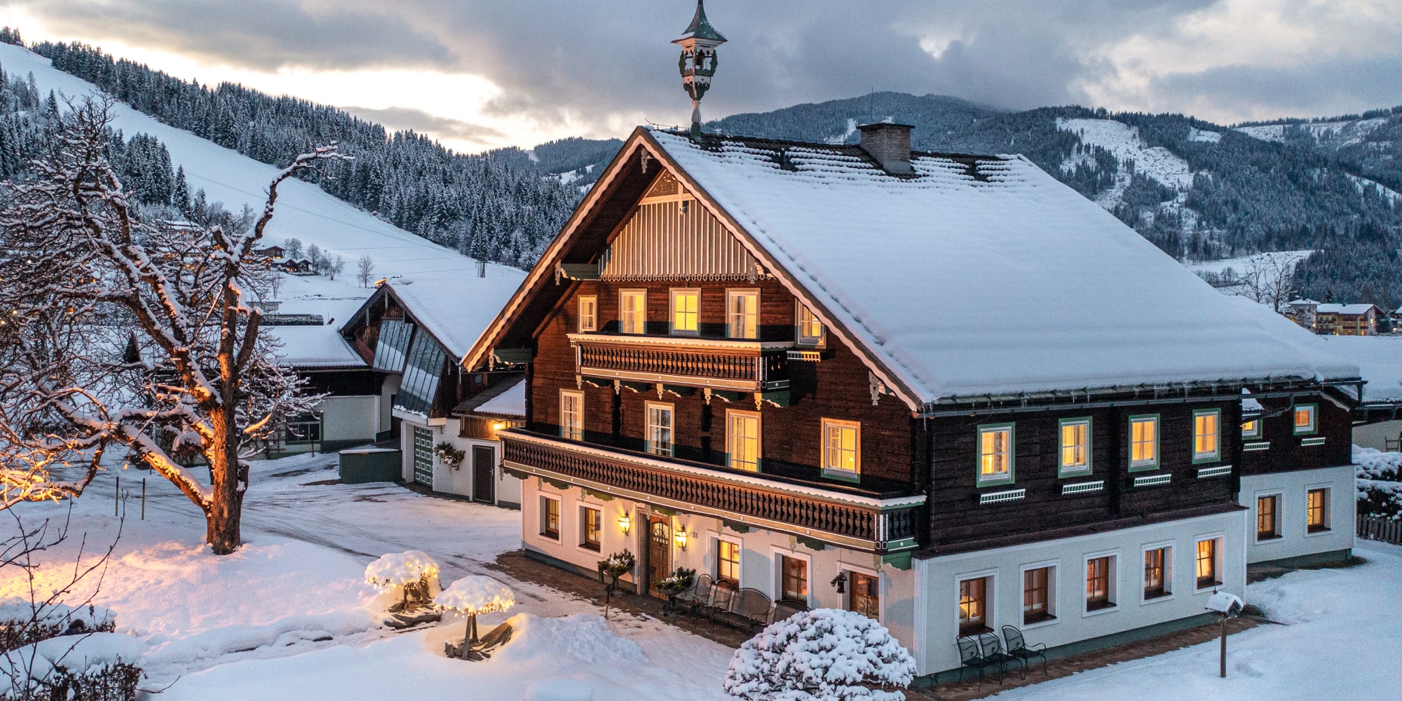 Winterurlaub in der Pension Klinglhub in Flachau - Gehnähe zum Achterjet 