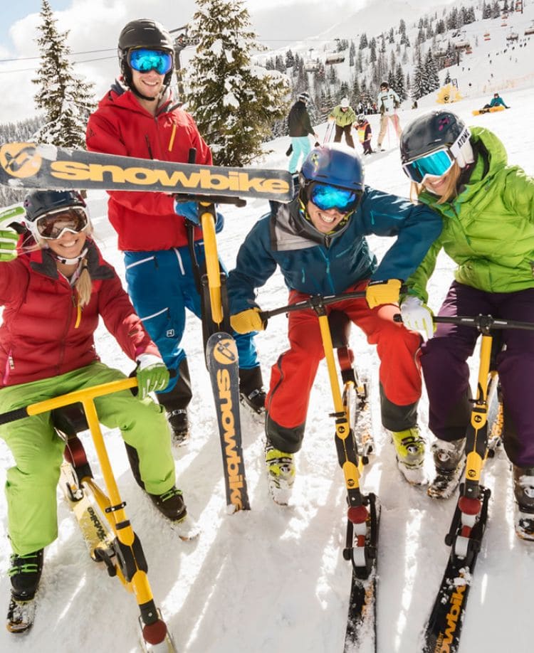 Snowbiken mit Profis © Flachau Tourismus