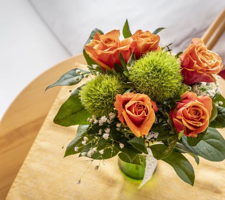 Liebevoll von Gastgeberin Anna Schiefer dekoriert